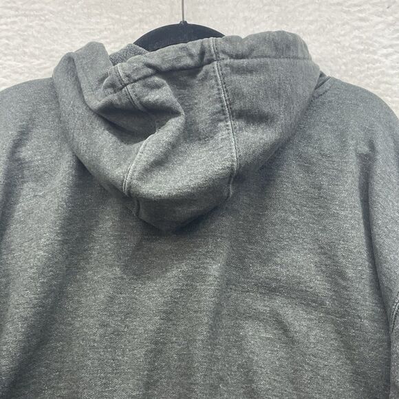 Carhartt Hoodie Mens XL Tall Gray Sweatshirt Midweight Logo Graphic Workwear - Picture 7 of 12